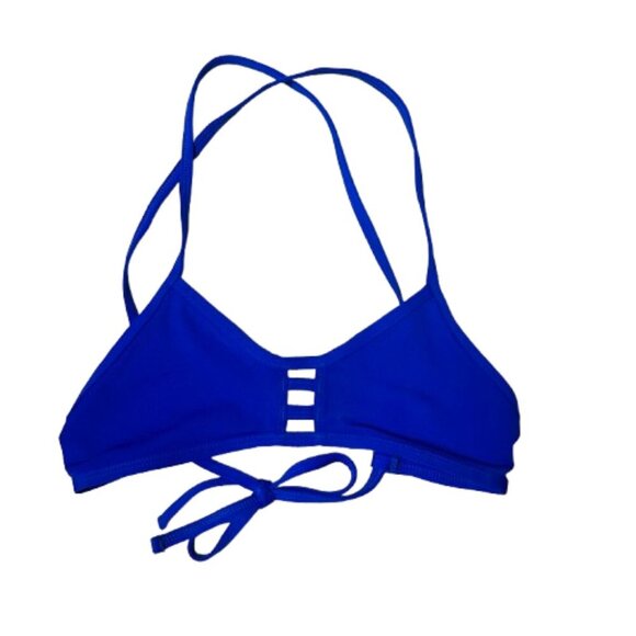 JOLYN Tomcat Style Bikini Top Swimsuit Swim Size Medium Cobalt Royal Blue - Picture 1 of 7